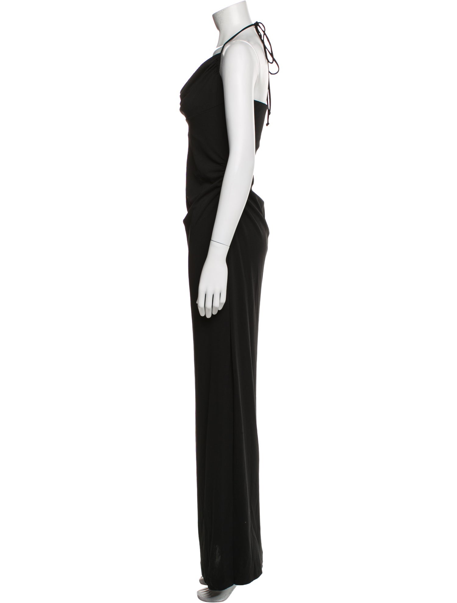 Nicole Miller Cowl Neck Long Dress