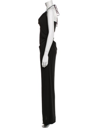 Nicole Miller Cowl Neck Long Dress