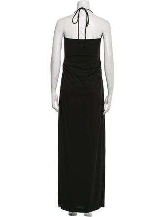 Nicole Miller Cowl Neck Long Dress