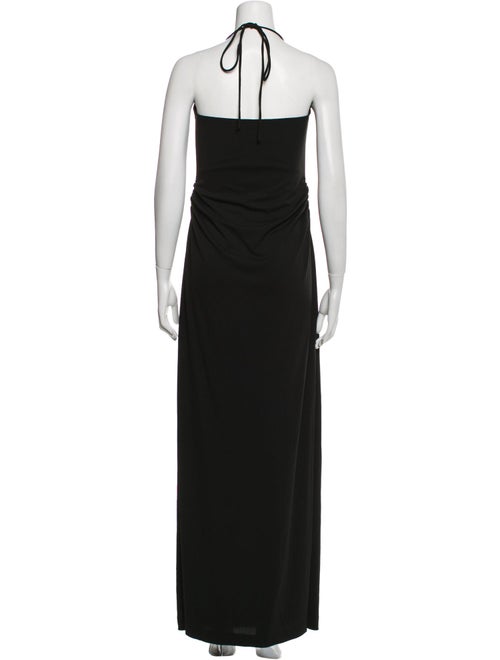Nicole Miller Cowl Neck Long Dress