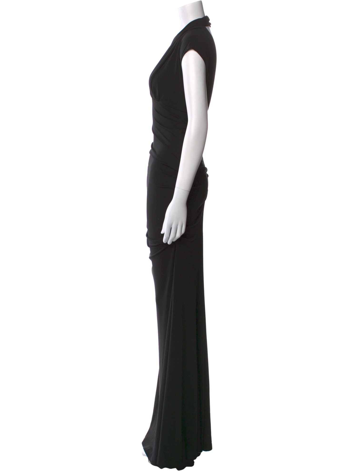 Nicole Miller V-Neck Long Dress