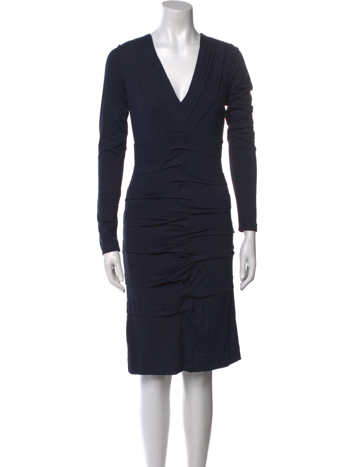 Nicole Miller V-Neck Midi Length Dress