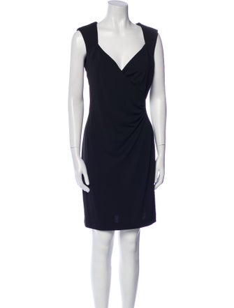 Nicole Miller V-Neck Mini Dress