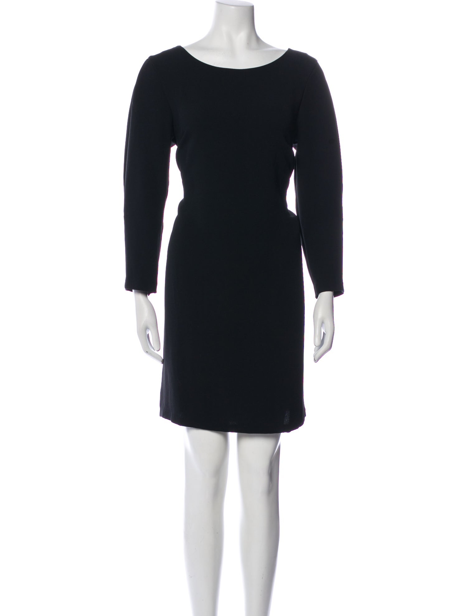 Nicole Miller Bateau Neckline Mini Dress