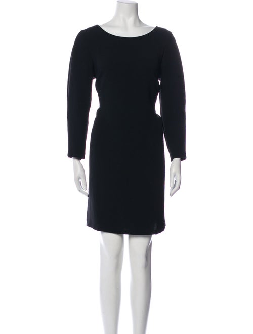 Nicole Miller Bateau Neckline Mini Dress