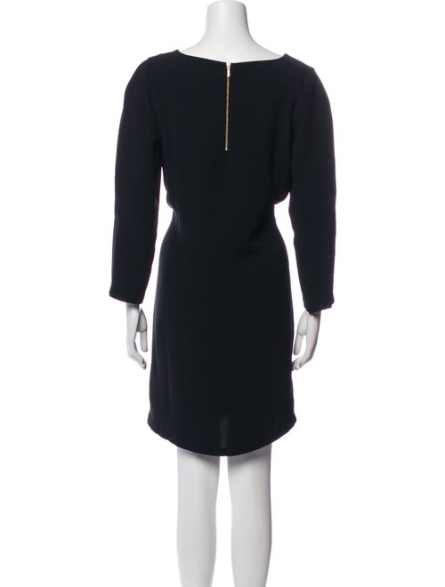 Nicole Miller Bateau Neckline Mini Dress