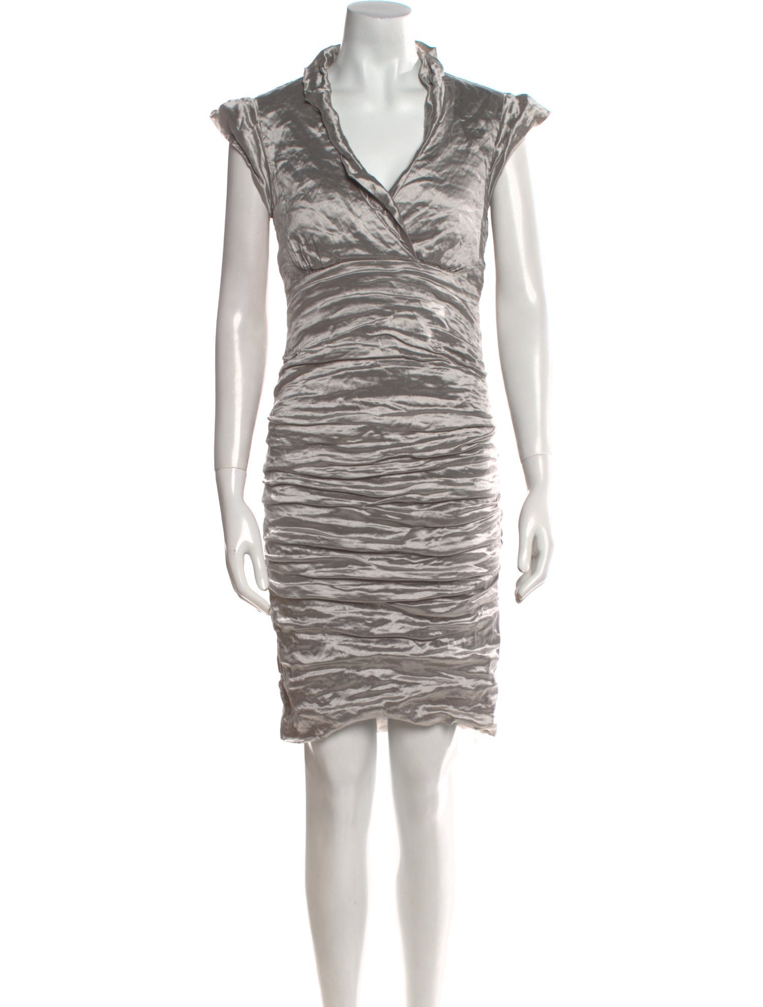 Nicole Miller Striped Knee-Length Dress