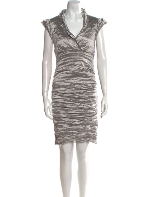 Nicole Miller Striped Knee-Length Dress