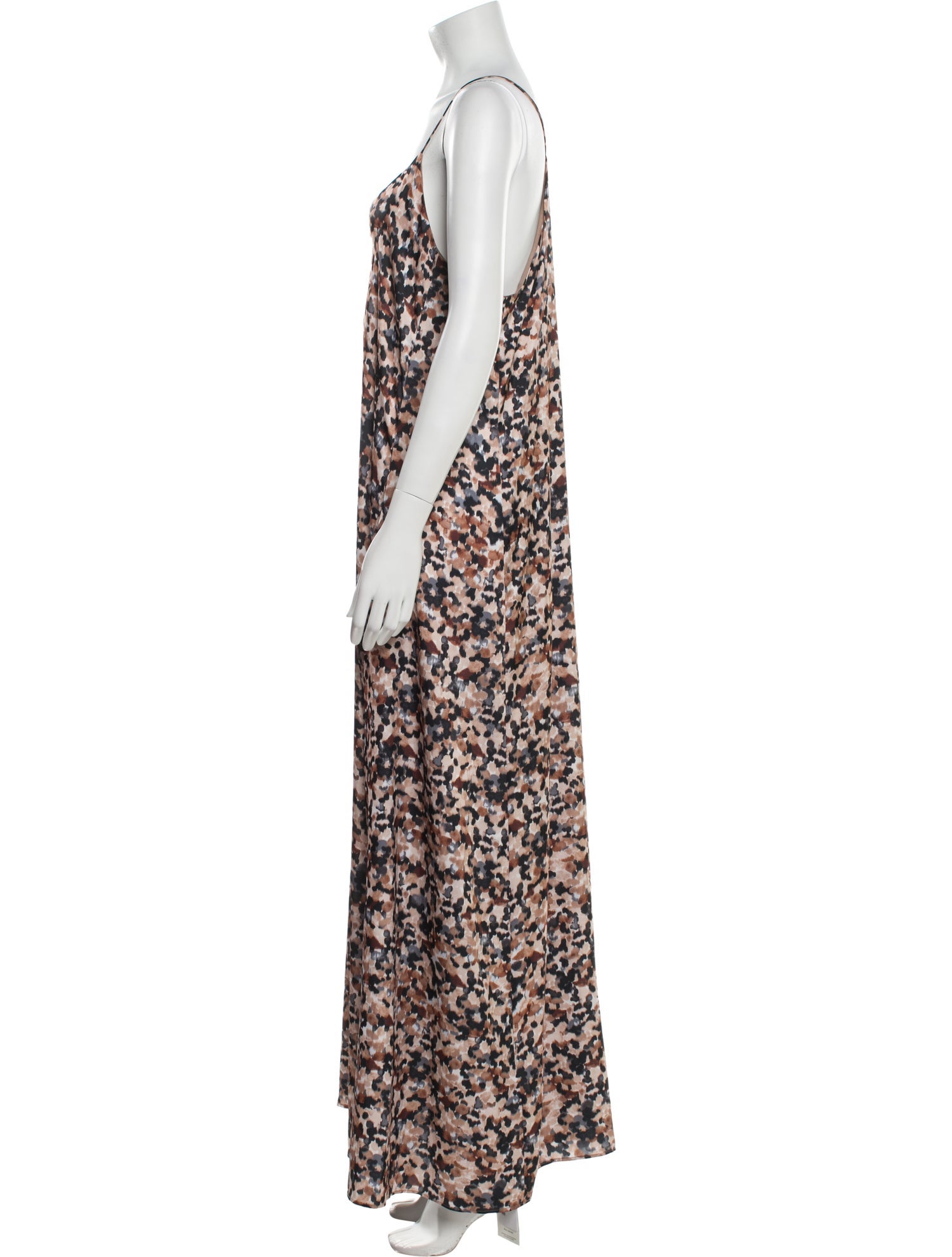 Nicole Miller Floral Print Long Dress