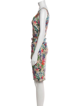 Nicole Miller Linen Knee-Length Dress