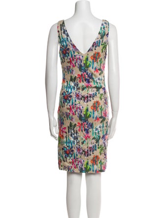 Nicole Miller Linen Knee-Length Dress