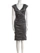 Nicole Miller Cowl Neck Knee-Length Dress