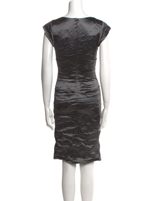 Nicole Miller Cowl Neck Knee-Length Dress