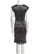 Nicole Miller Cowl Neck Knee-Length Dress