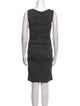 Nicole Miller Bateau Neckline Knee-Length Dress