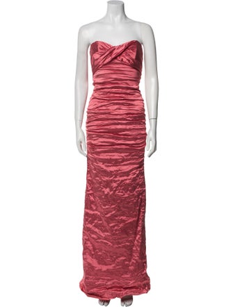 Nicole Miller Strapless Long Dress