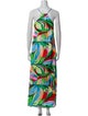 Nicole Miller Printed Long Dress