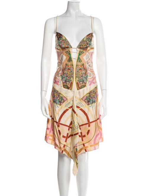 Nicole Miller Silk Midi Length Dress