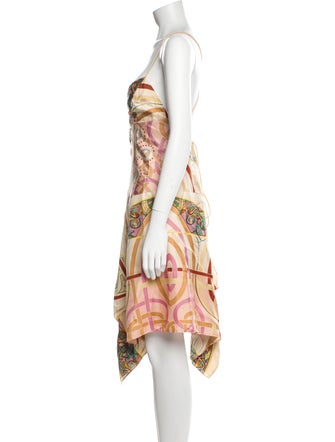 Nicole Miller Silk Midi Length Dress