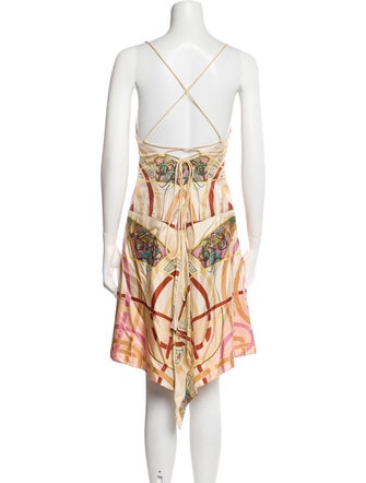 Nicole Miller Silk Midi Length Dress