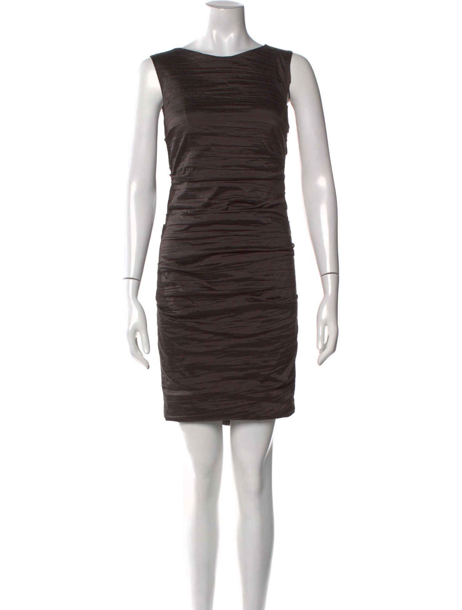 Nicole Miller Bateau Neckline Knee-Length Dress