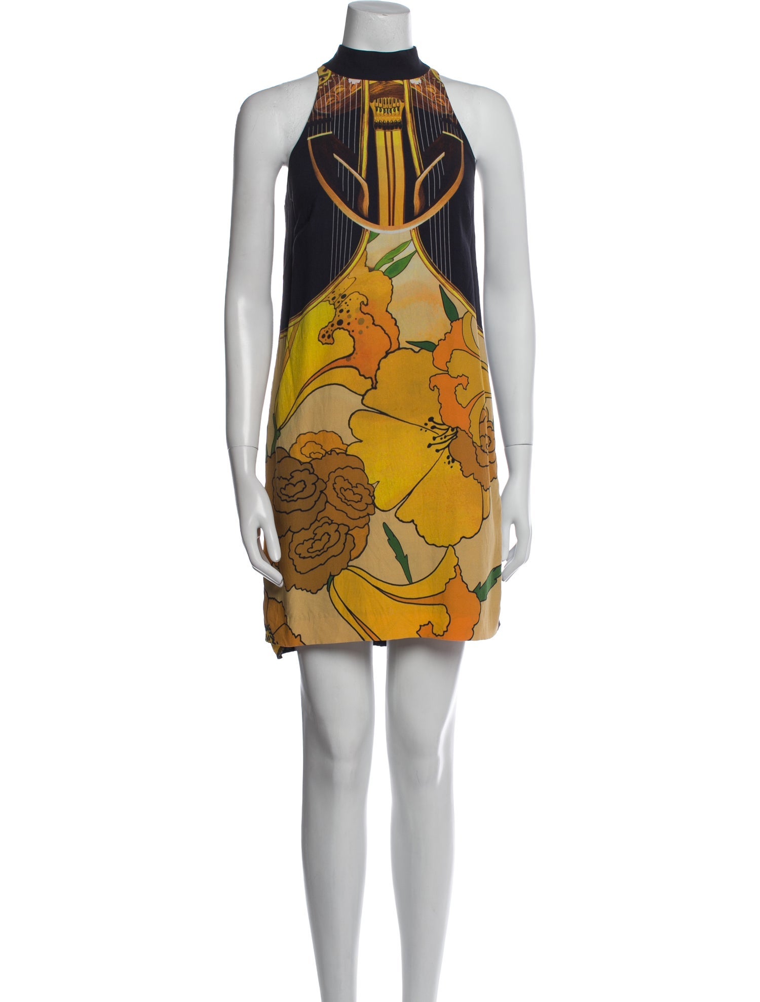 Nicole Miller Printed Mini Dress