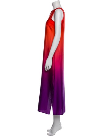 Nicole Miller Crew Neck Long Dress