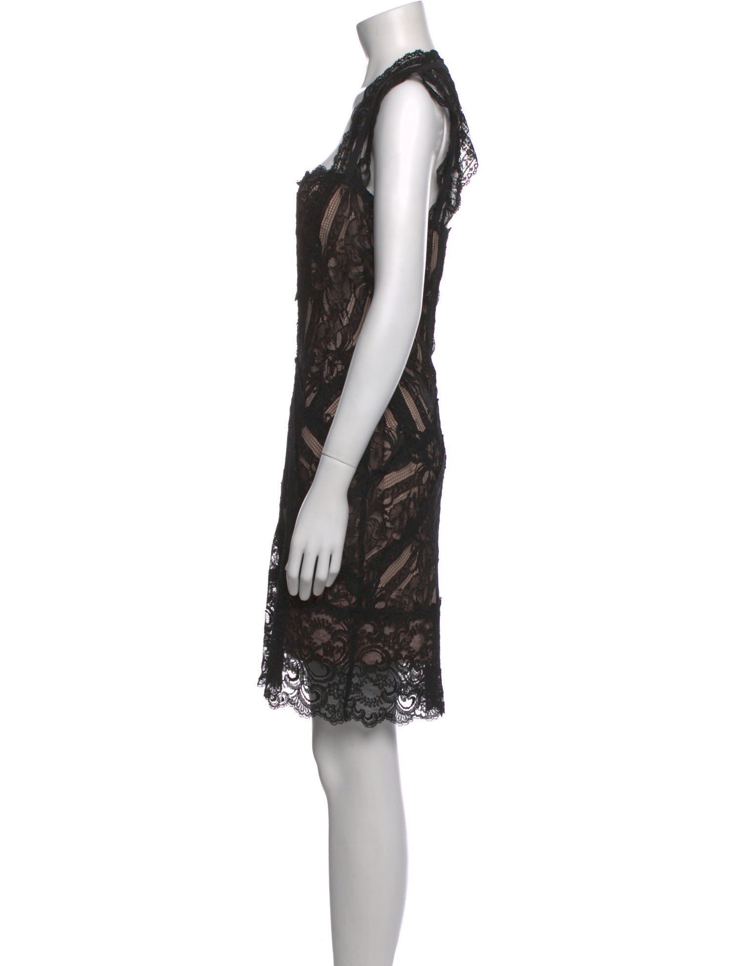 Nicole Miller Lace Pattern Mini Dress