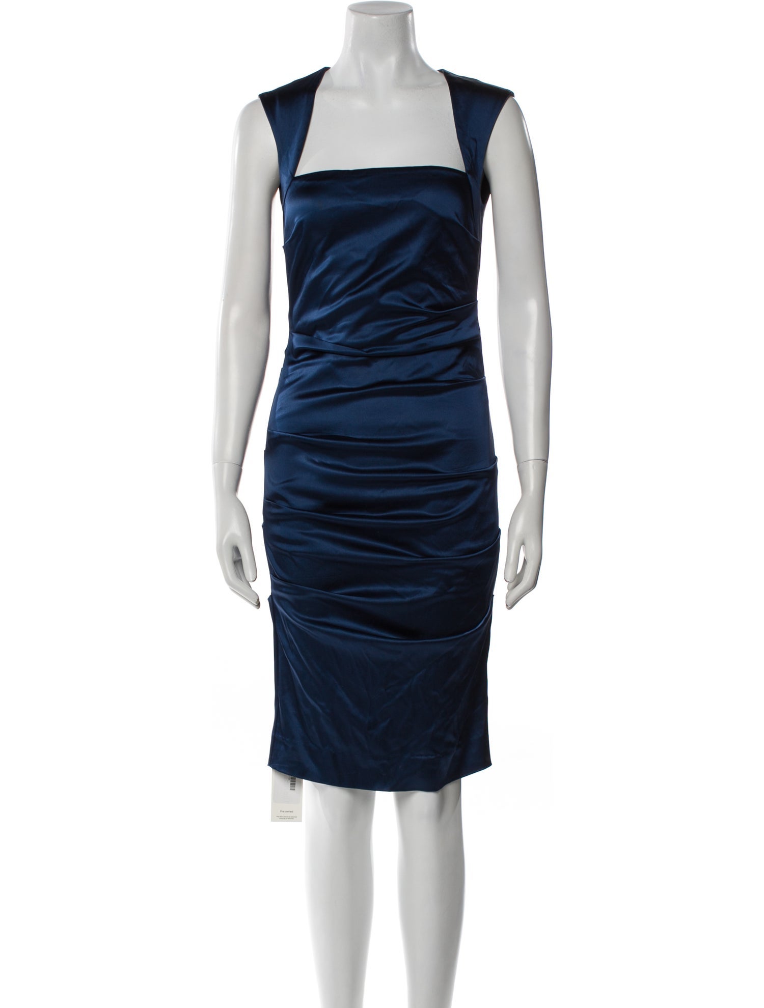 Nicole Miller Square Neckline Knee-Length Dress