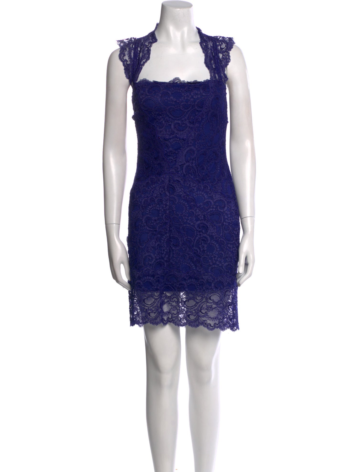 Nicole Miller Lace Pattern Mini Dress