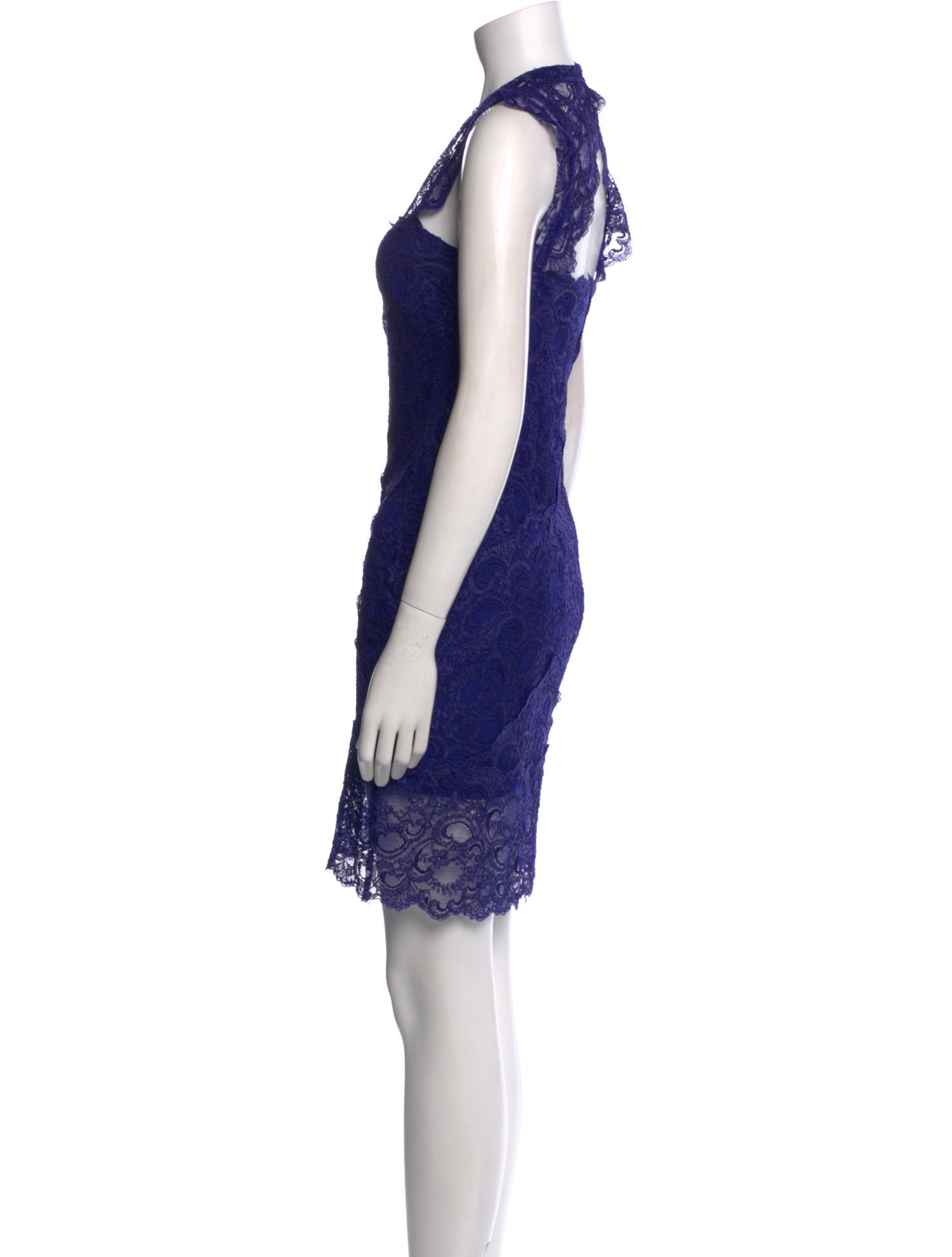 Nicole Miller Lace Pattern Mini Dress