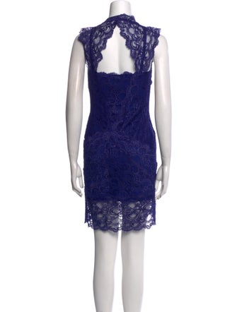 Nicole Miller Lace Pattern Mini Dress