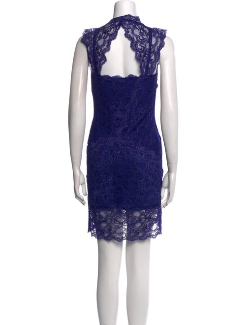 Nicole Miller Lace Pattern Mini Dress