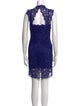 Nicole Miller Lace Pattern Mini Dress