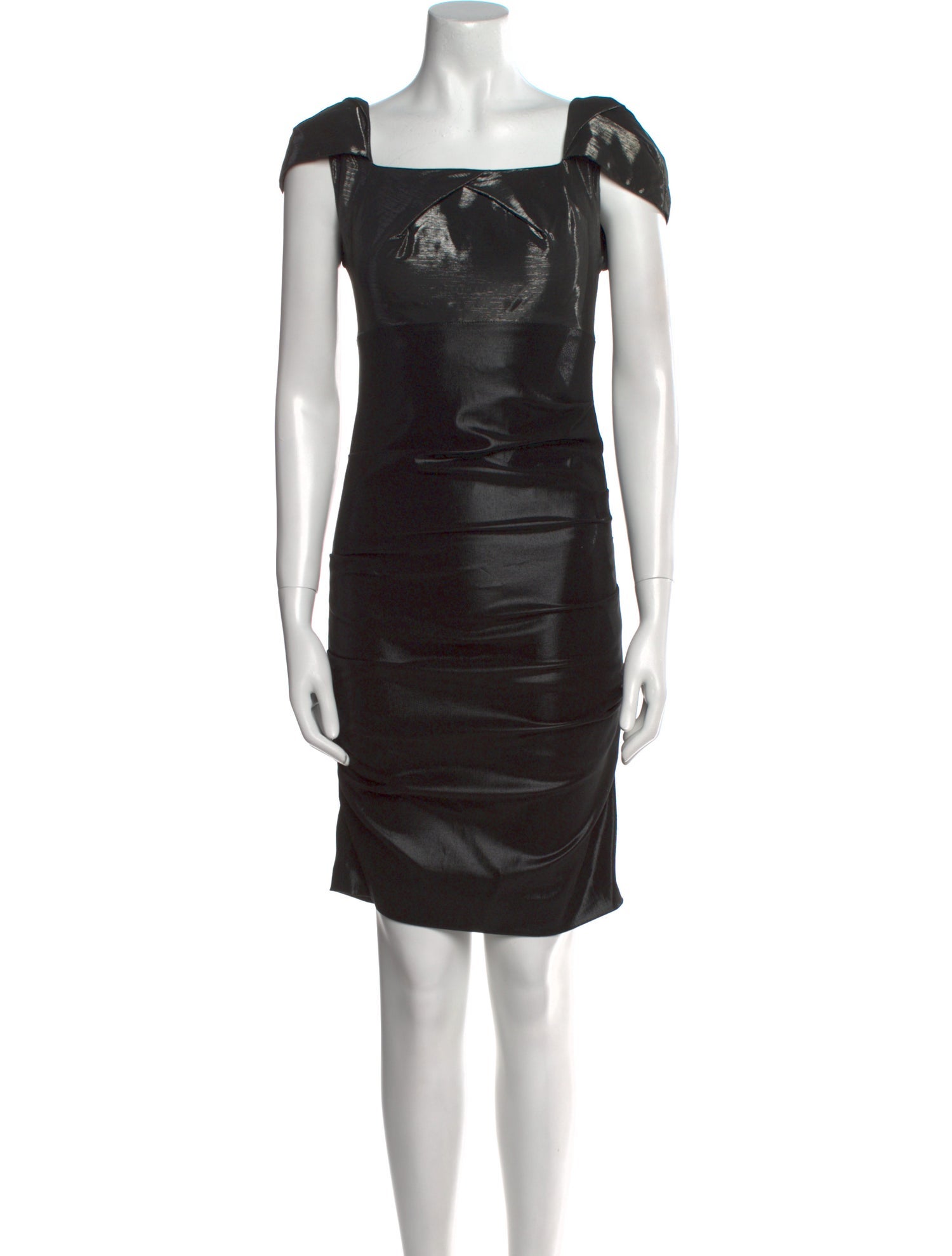 Nicole Miller Square Neckline Mini Dress