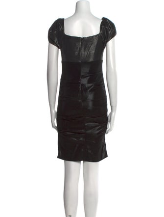 Nicole Miller Square Neckline Mini Dress