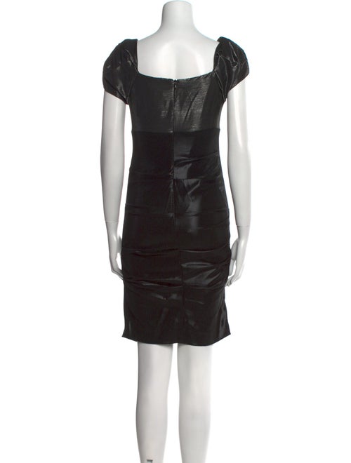 Nicole Miller Square Neckline Mini Dress