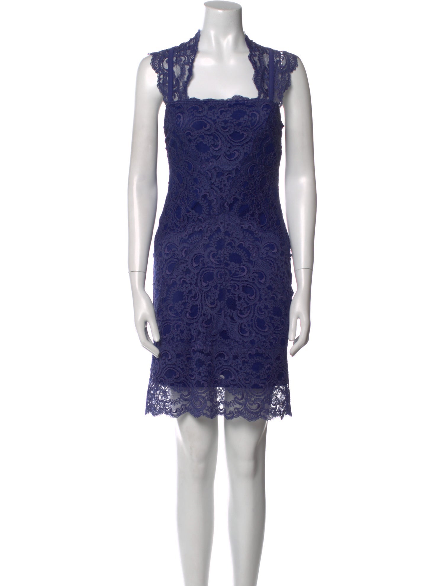 Nicole Miller Lace Pattern Knee-Length Dress
