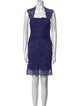 Nicole Miller Lace Pattern Knee-Length Dress