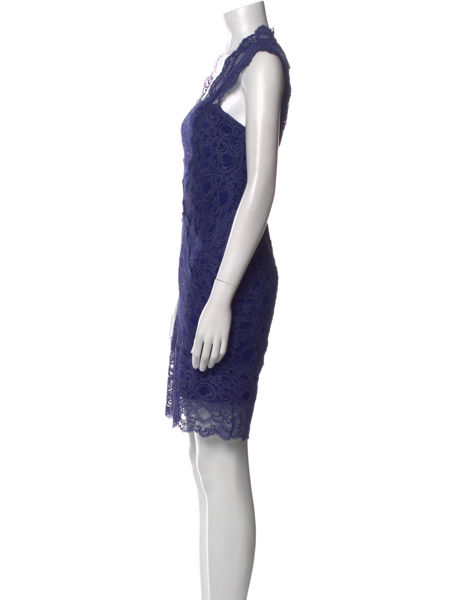 Nicole Miller Lace Pattern Knee-Length Dress