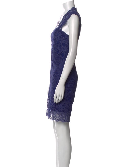 Nicole Miller Lace Pattern Knee-Length Dress