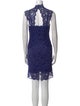 Nicole Miller Lace Pattern Knee-Length Dress
