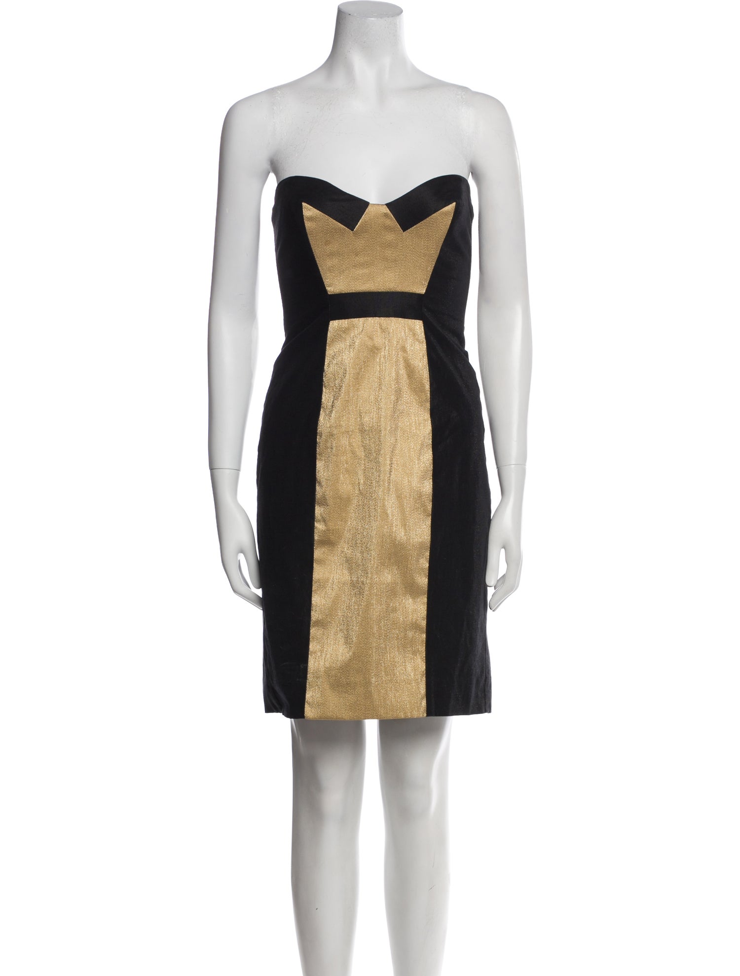 Nicole Miller Colorblock Pattern Mini Dress