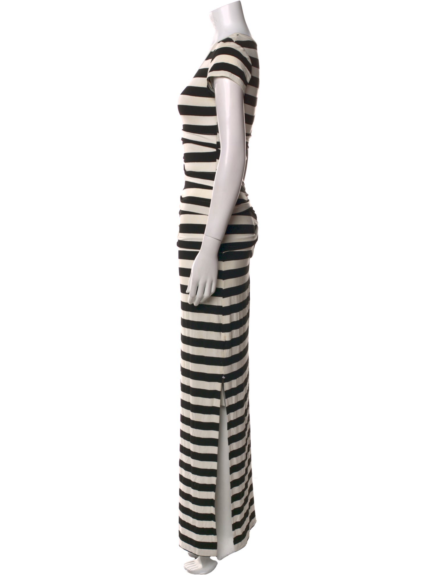 Nicole Miller Striped Long Dress