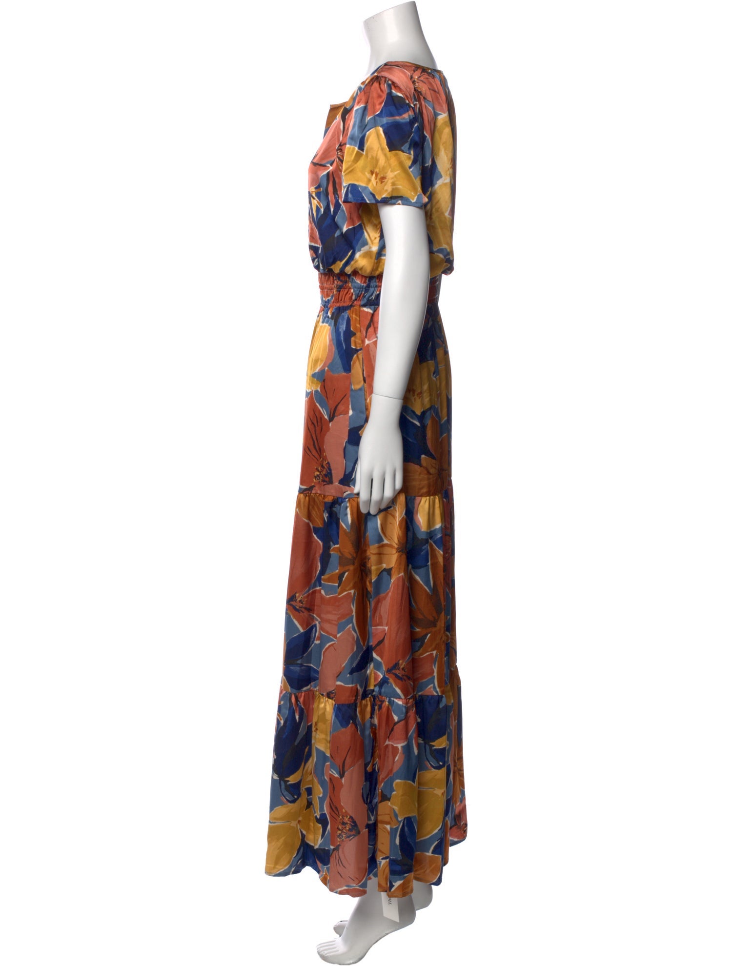Nicole Miller Floral Print Long Dress w/ Tags