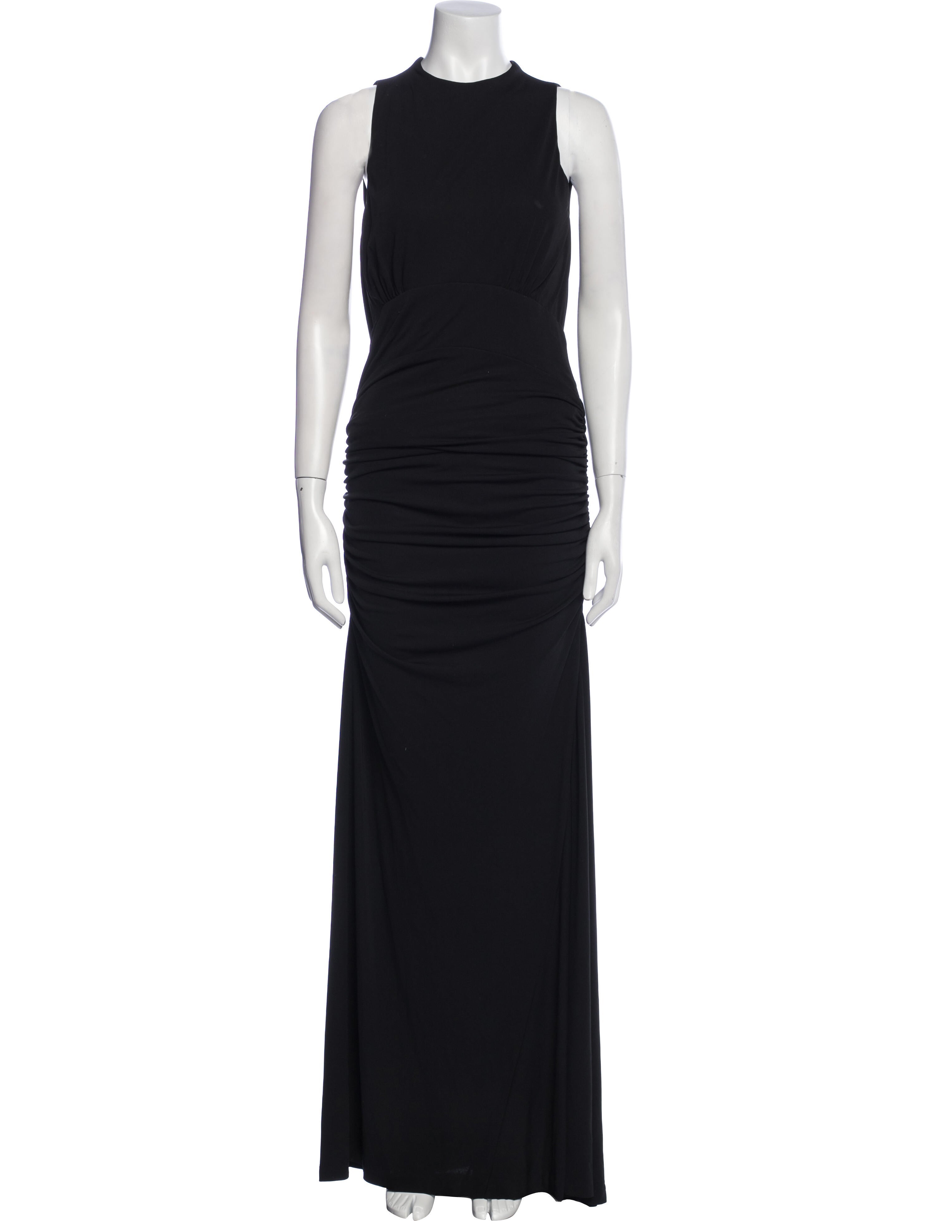 Nicole Miller Crew Neck Long Dress