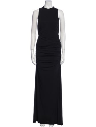 Nicole Miller Crew Neck Long Dress