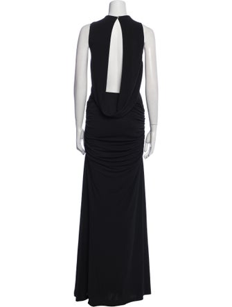 Nicole Miller Crew Neck Long Dress