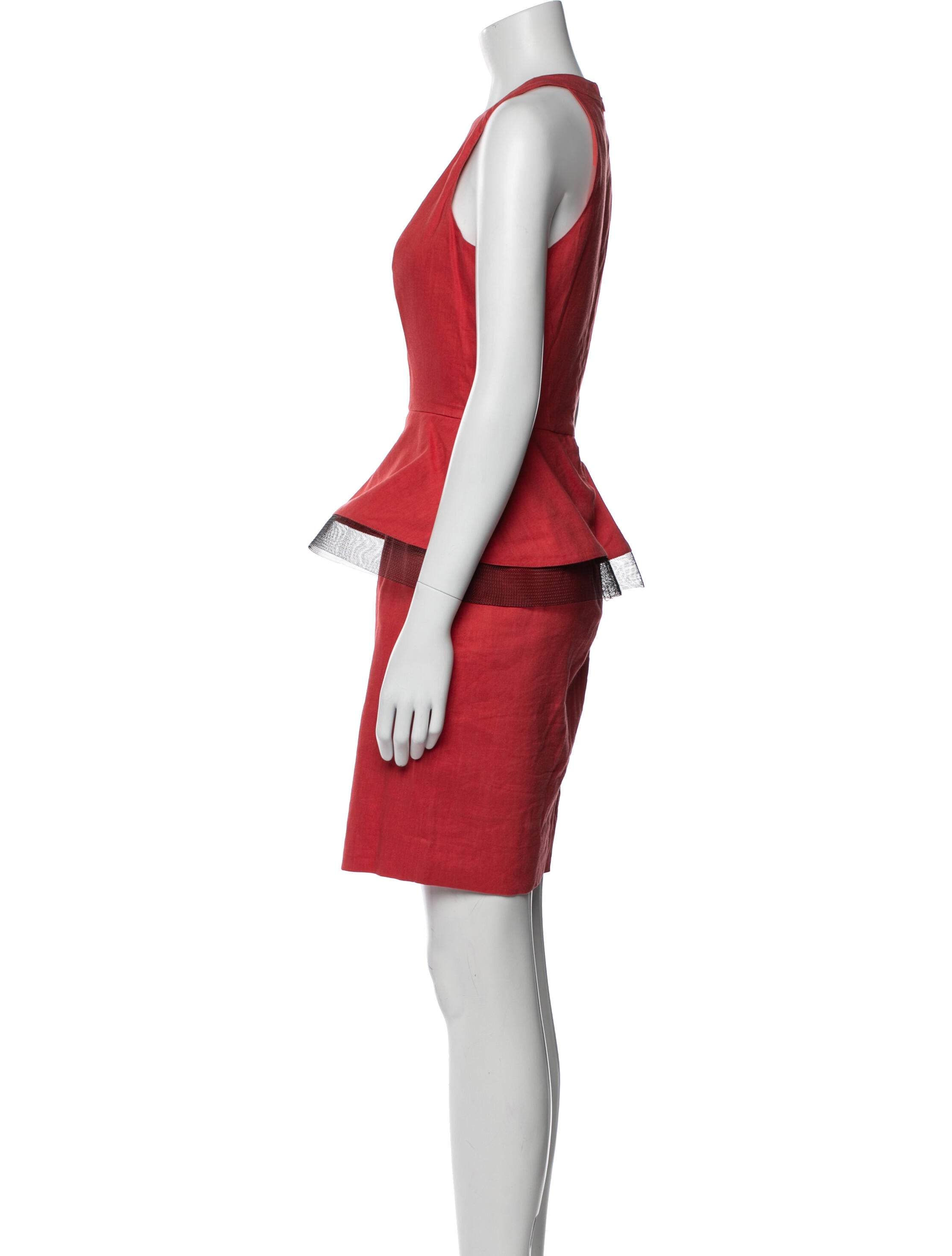 Nicole Miller Linen Knee-Length Dress