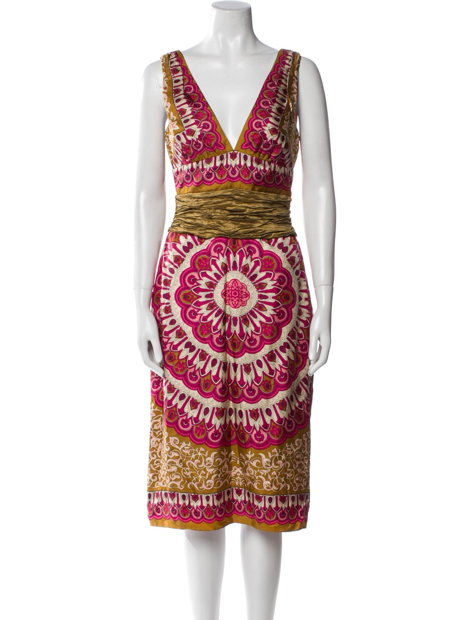 Nicole Miller Silk Midi Length Dress